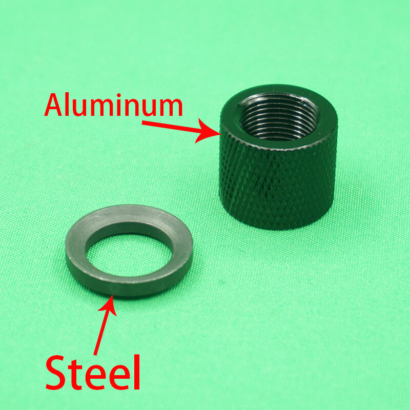 Steel/Aluminum 1/2X28 Thread Protector 1-2X28 Right Thread Extension Nut and Anti Crushing Washers