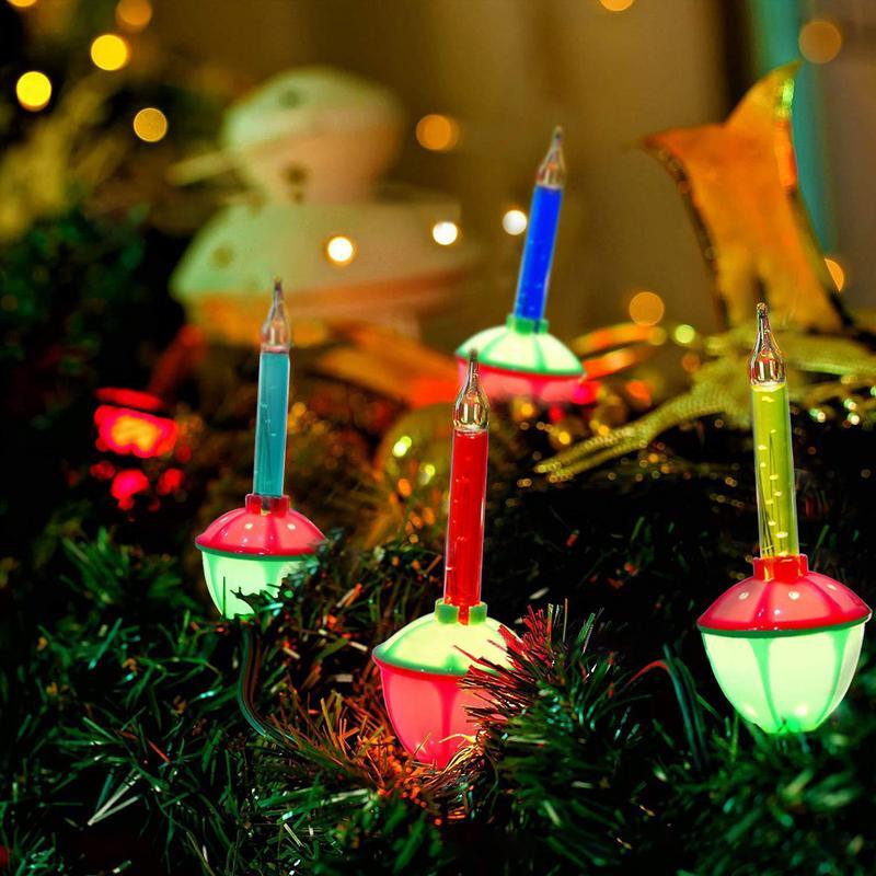 Juego de bombillas de burbujas navideñas Multicolor, 1 Herramienta para el hogar