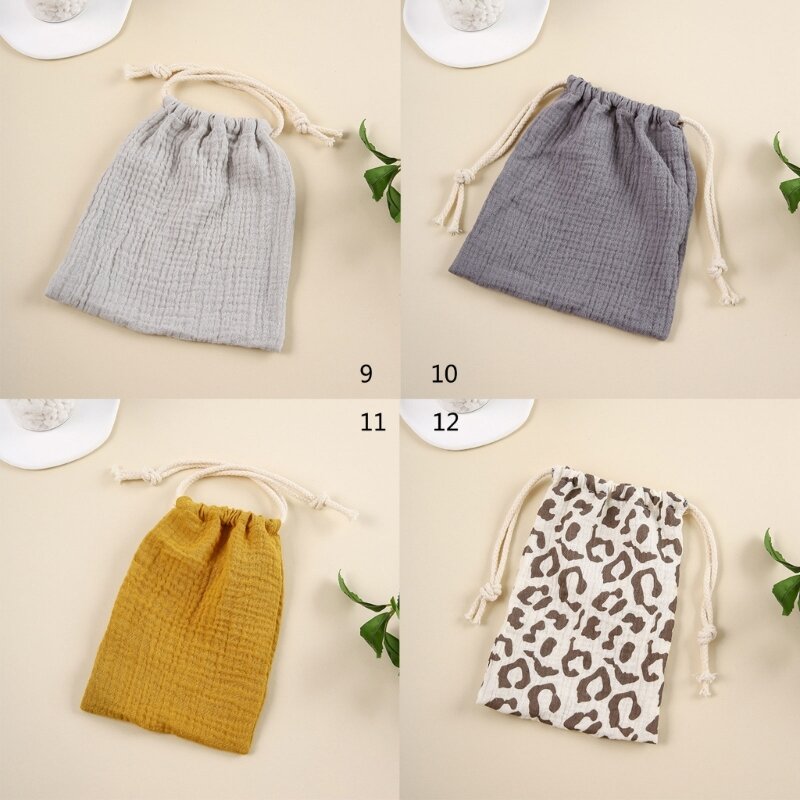 Hoạt Hình Túi Cotton Dây Tã Xếp Chồng Bé Tiền Xu Túi Tã Tã