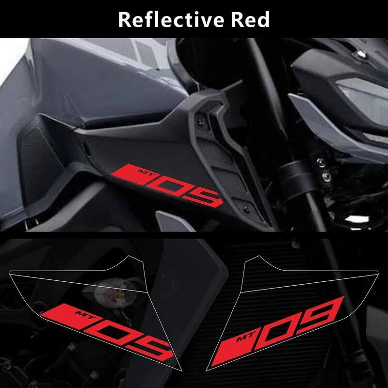 AnoleStix-Reflective Motorcycle Logo Set, decalques de emblema para YAMAHA, MT09, MT-09 SP, 2017, 2018, 2019, 2020