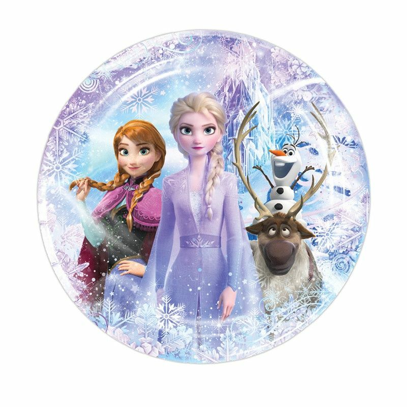 Fournitures de fête Disney Elsa et Anna Frozen 2, assiettes et nappes en papier standard, décoration de fête d'anniversaire pour enfants, filles, reine des neiges, nouveau