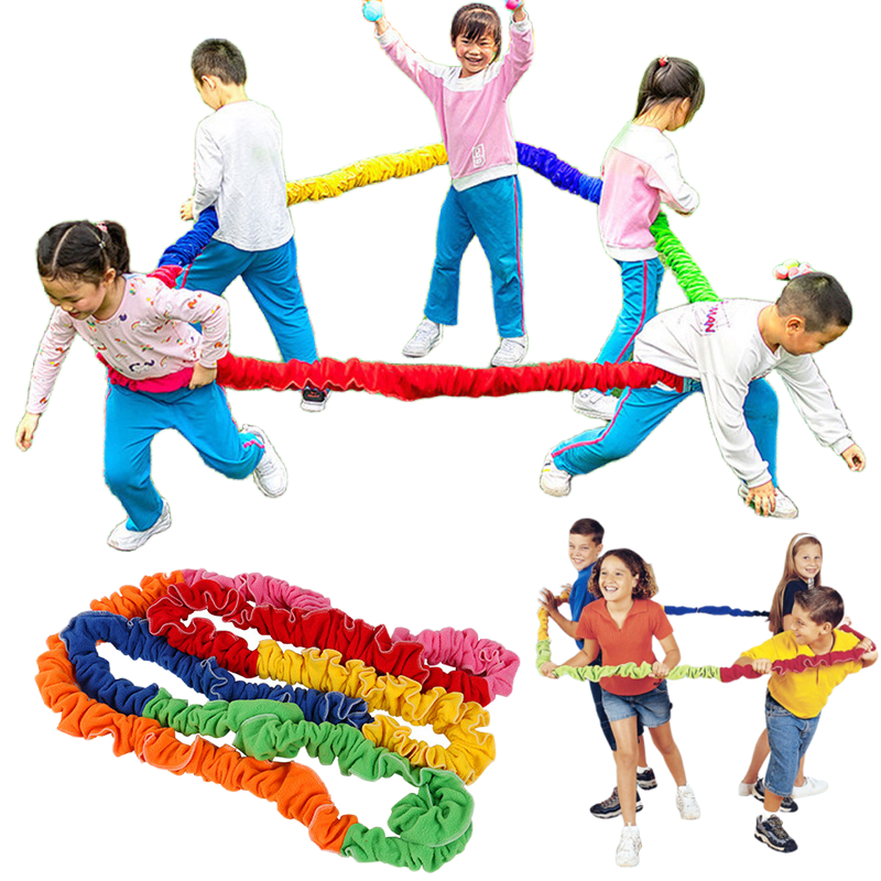 Mainan latihan anak, tim luar ruangan taman kanak-kanak, peralatan latihan olahraga lari barat laut tenggara, tali elastis