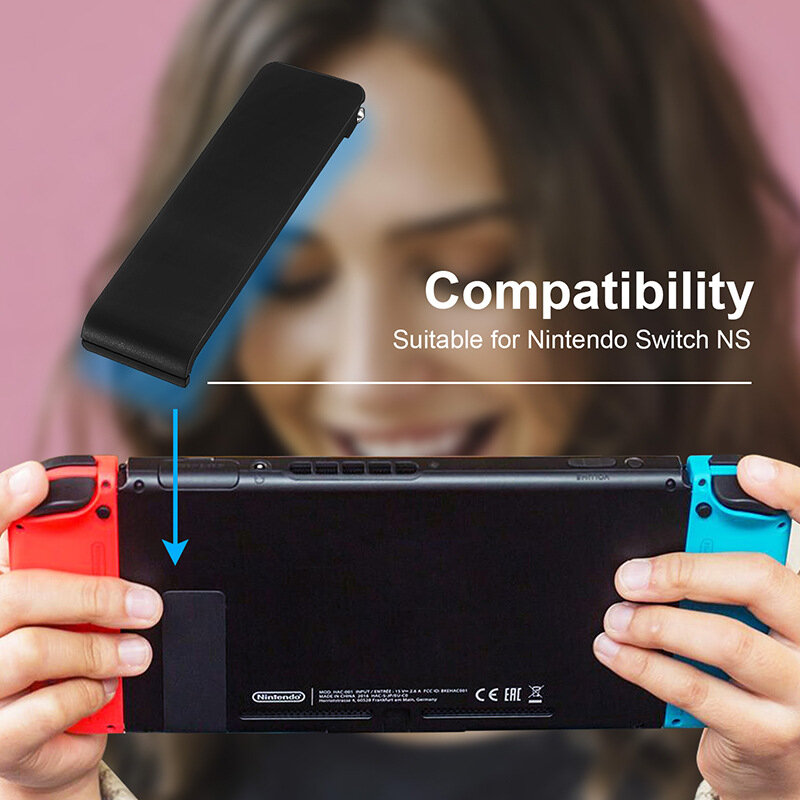 2023 Hot 1PC For Nintendo Switch Console Back Bracket NS Back Cover Support Tripod Durable White Blue ABS Material Phone Holder