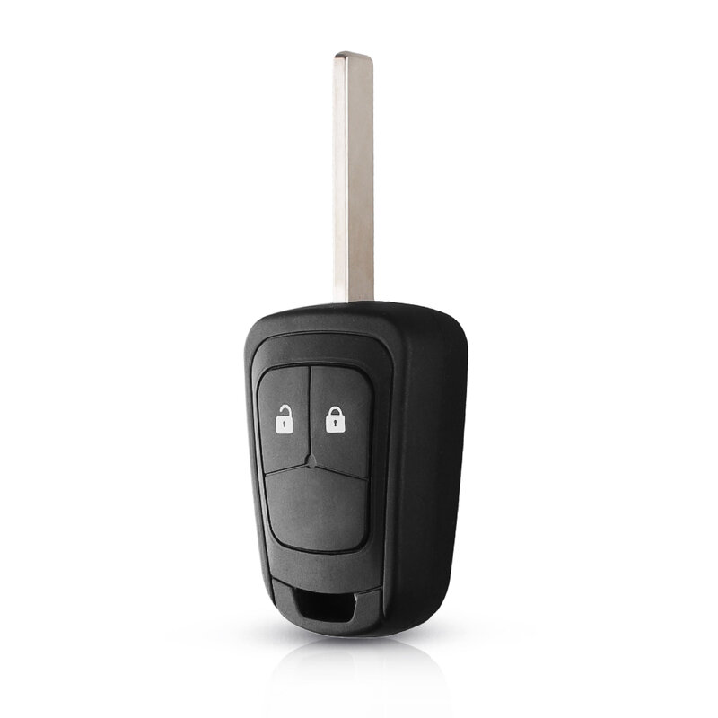 KEYYOU-carcasa para mando a distancia de coche, 2/3 botones, para Chevrolet AVEO Cruze, Opel Malibu, hoja de repuesto HU100