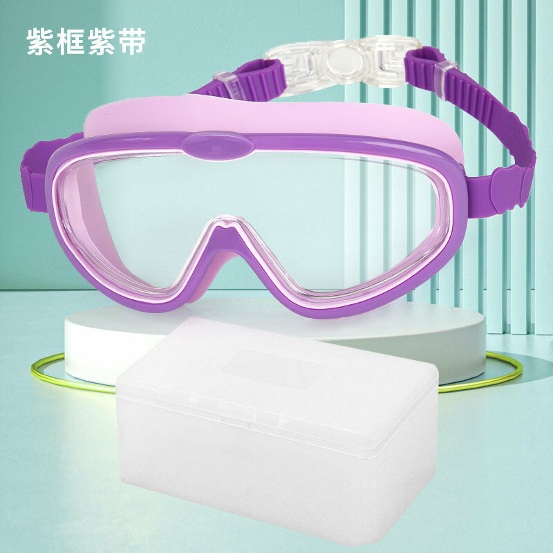 Universelle Schwimm brille für Kinder mit großem Rahmen Unterwasser-Hoch auflösende Anti-Fog-Schwimm brille Jugend schwimm ausrüstung