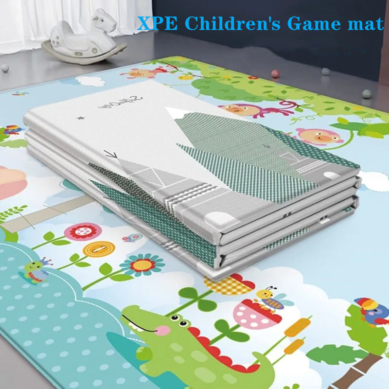赤ちゃんと子供のための折りたたみ式プレイマット,無毒のプレイマット,教育用クライミングパッド,180x100