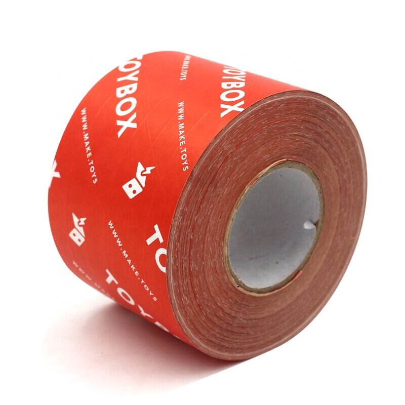 Kunden spezifisches Produkt benutzer definiertes Logo gedruckt Prime wasser aktiviertes faser verstärktes gummiertes Kraft papier band
