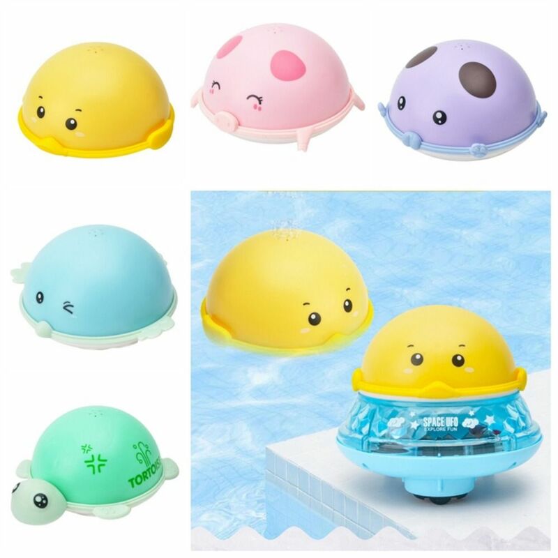 Mainan mandi bayi otomatis desain hewan lampu LED Sprinkler bak mandi mainan Shower tahan air kura-kura/Bebek/BURUNG/babi/Beruang