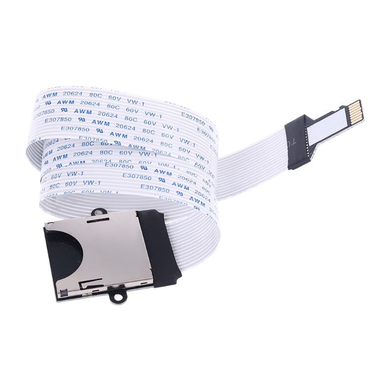 Micro SD TF to SD Memory Card Kit Male to Female Flexible Extender Extension Cable Adapter Soft Flat FPC Cable Extender