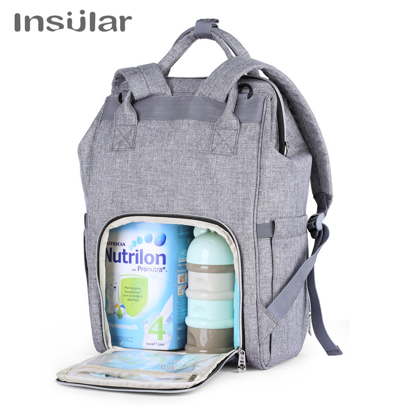 Insular-Markowy plecak na pieluchy do wózka, duża pojemność, wielofunkcyjny, wodoodporny, mama i dziecko, na dwór, na podróż