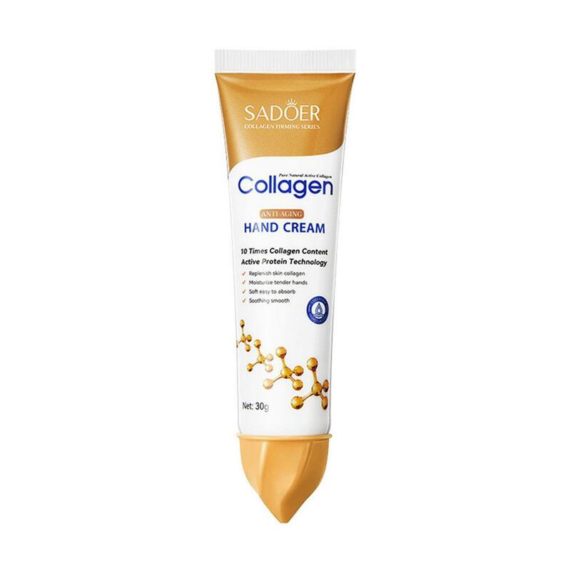Collagen Anti-wrinkle Removal Hand Cream Moisturizing Crack Whitening Repair Exfoliating Nourish Calluses 30G Gel Anti-Agin P2B5
