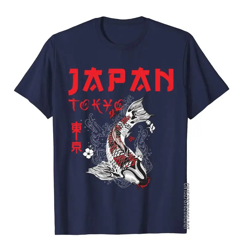 Japoński Fuji Dragon Yakuza Tokyo Koi Fish Dostosowane topy T Shirt Dla mężczyzn Bawełniane koszulki Slim Fit Marka