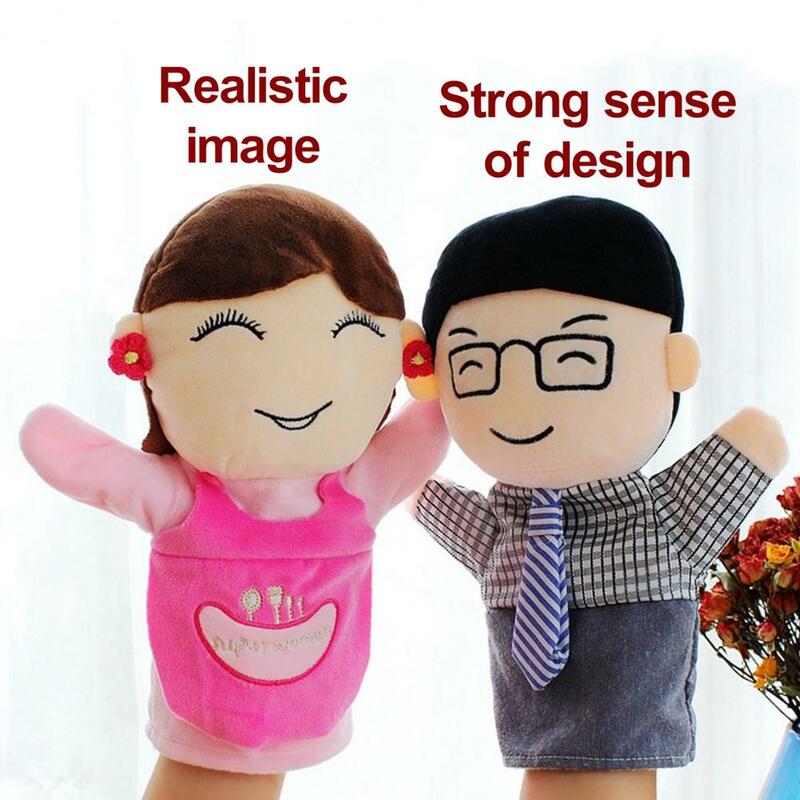 Dziecięca wyobraźnia zabawka pluszowa pacynka rodzinny zestaw kukiełek do pomysłowego opowiadania fabularnego dla rodziców chłopców