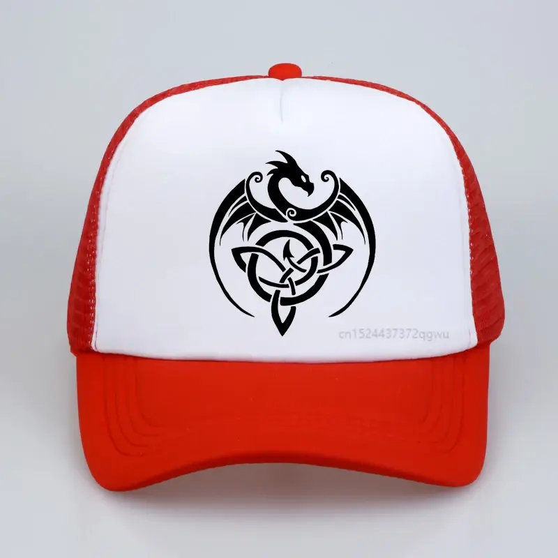Smok z węzeł celtycki czapka bejsbolówka smok osy film czapka z daszkiem przypadkowy kapelusze przeciwsłoneczne sportowy