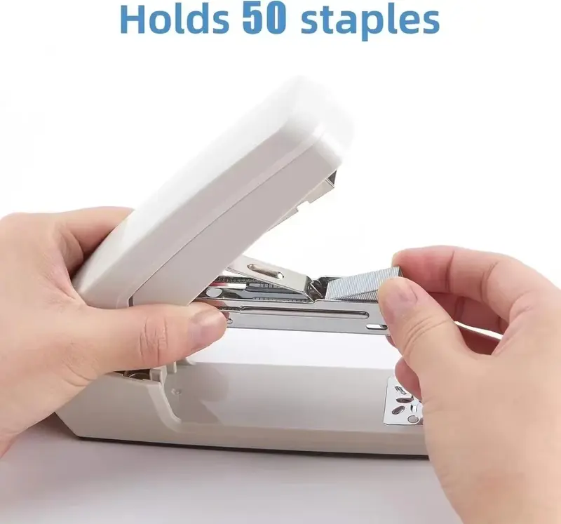 Stapler putar 360 derajat 20 halaman, dapat dicuci dengan Staples 24/6 24/8, alat pengikat buku multi-posisi
