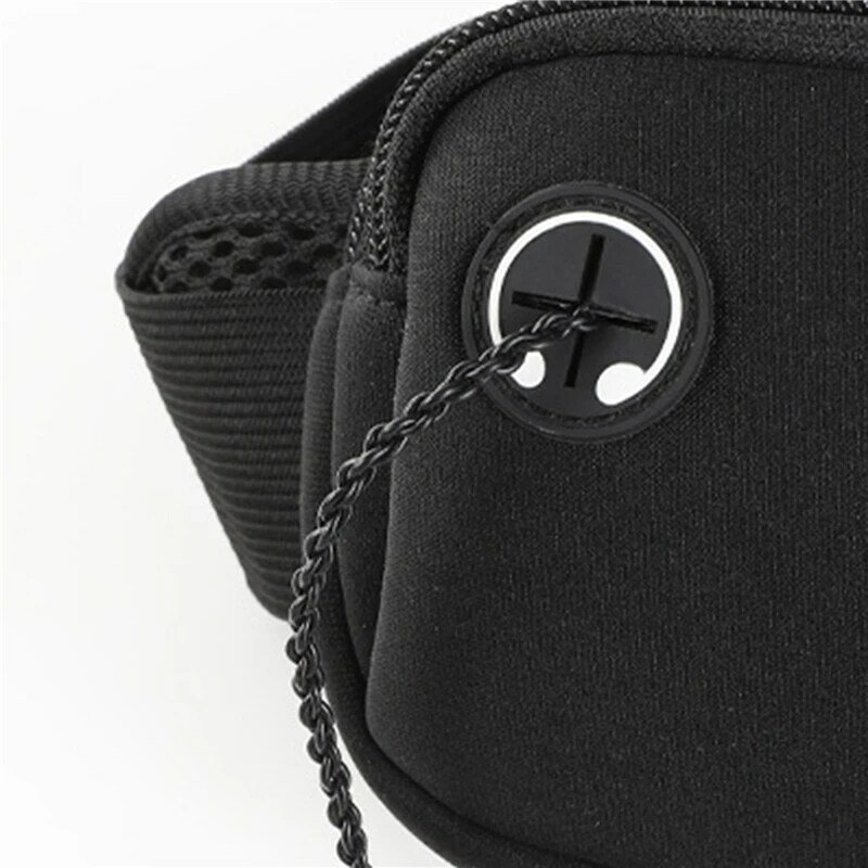 กระเป๋าคาดเอวกระเป๋าคาดเอววิ่งสำหรับผู้หญิงผู้ชายกระเป๋าใส่โทรศัพท์สีดำสำหรับยิมสายรัดเรืองแสง