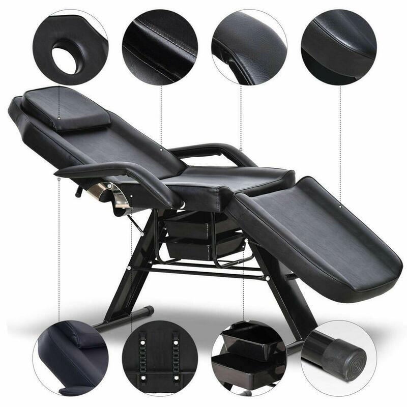 Massage Salon Tattoo Chair, cama esteticista, 2 gavetas, beleza Spa