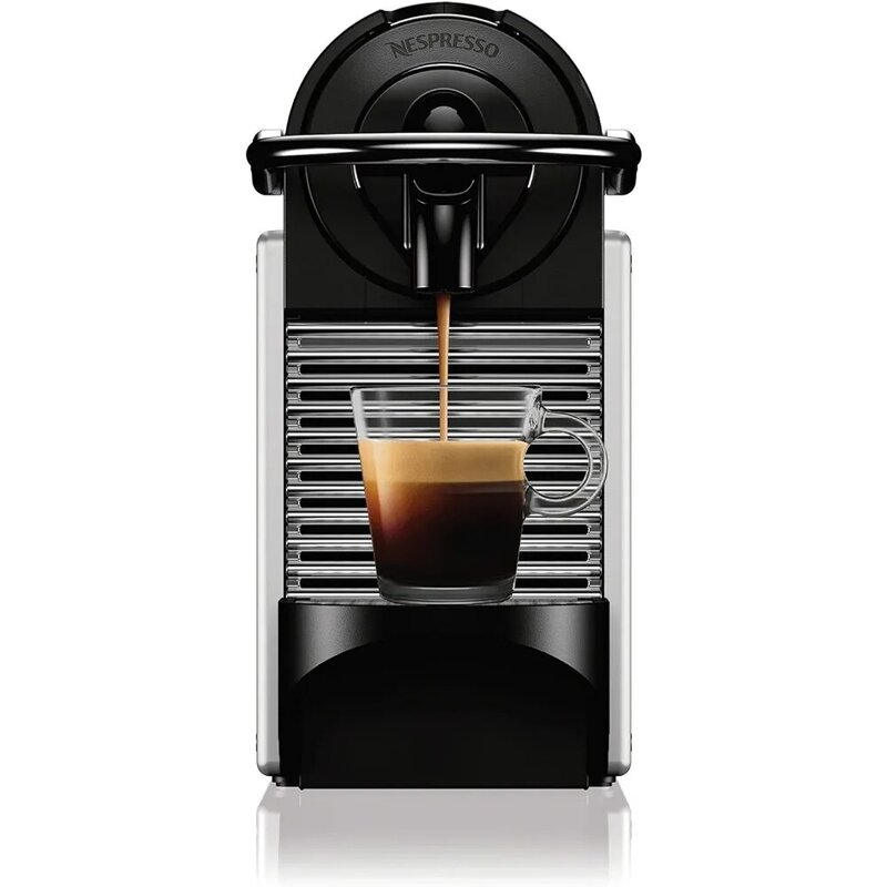 เครื่องทำกาแฟเครื่องชงกาแฟเอสเพรสโซขนาด1100มล. ประหยัดพลังงานระบบสัมผัสอลูมิเนียมเงินเครื่องทำกาแฟ