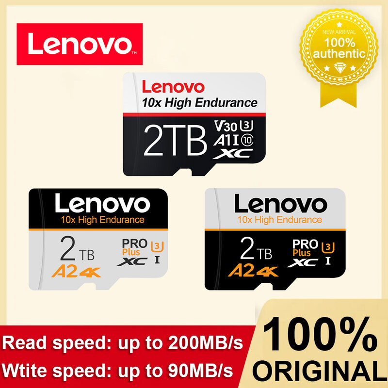 Lenovo Class10 2TB Micro TF SD Card 1TB 512GB 256GB Flash SD Memory Card 128GB Waterproof Cartao De Memoria For Nintendo switch