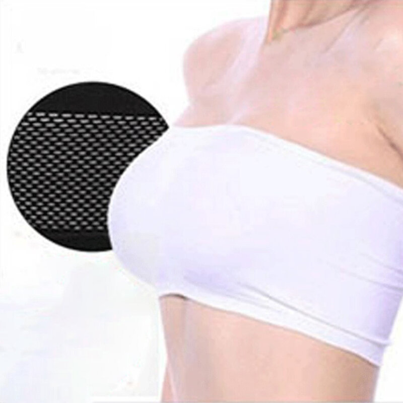 Summer Women Modal Bandeau Top Solid Breathable Strapless Bra Bandeau Soft Seamless Women Casual Tank Crop Tops