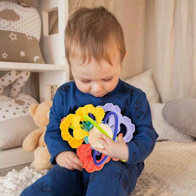Babies Sensory Teether Teething Toys Soft And Washable Kids Rattle Teether Toddler Sensory Toys Sensory Teether Toy For Babies