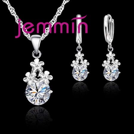 0.01USD Multiple Style Super Deal Genuine 925 Streling Silver Jewelry Sets Women Girls Wedding Party Fine Jewelry Accessory