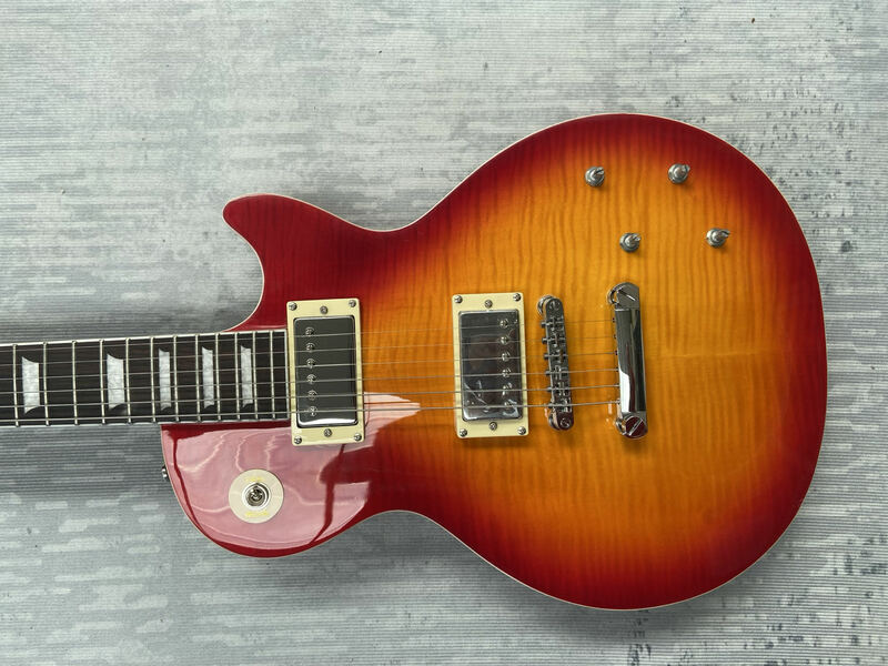 Gib $ на логотип гитары, сделано в Китае, CS, настраиваемый, корпус из высококачественного красного дерева, фингерборд из палисандра, бесплатная доставка