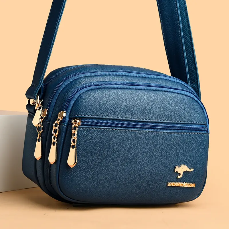 女性用ソフトレザーハンドバッグ,高品質のハンドバッグ,ショルダーストラップ,マルチポケット,耐摩耗性