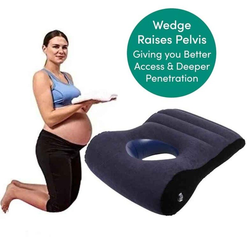 Toughage-almohada de maternidad para dormir, inflable cojín suave y cómodo para el embarazo, soporte para el estómago y el vientre