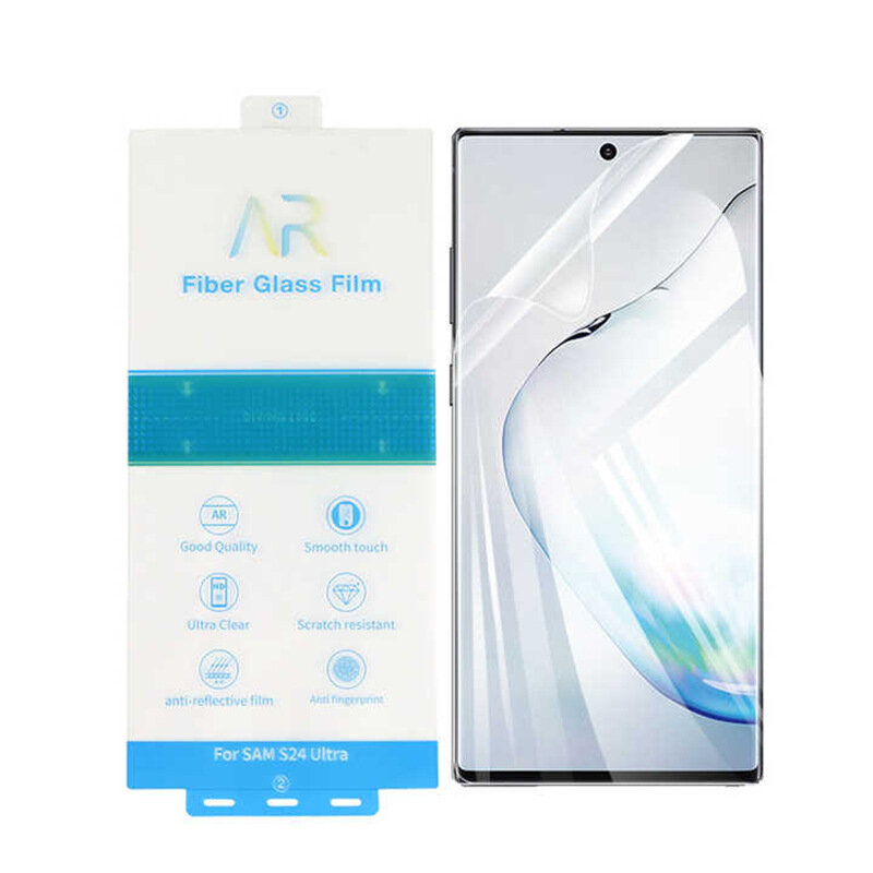 2 buah AR Anti refleksi Film Pet untuk Samsung Glass 시 lics24 Film magnetis Ⅱ s24 Film pelindung layar penuh untuk Samsung S24 Plus kaca
