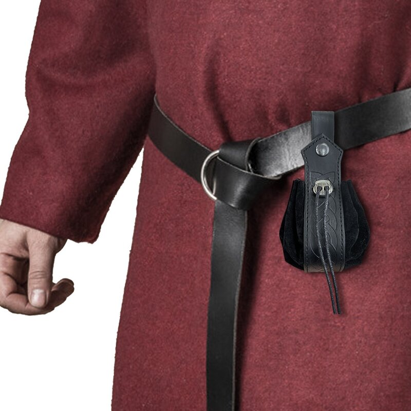Borsa da cintura medievale Vintage squisita marsupio regolabile borsa da cintura portatile puntelli per prestazioni