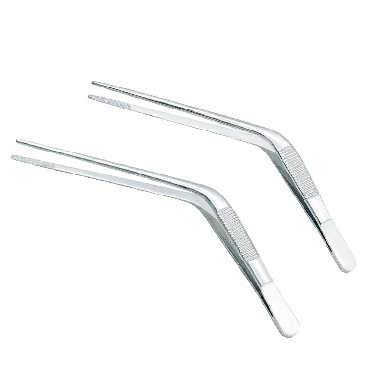 Stainless Steel Round Head Ear Knee Tweezers 12.5cm14cm18cm