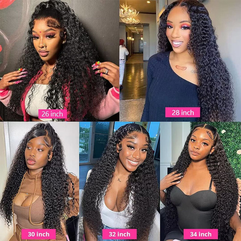 13x4 13x6 Water Wave Lace Front Wig Brazilian Hd Lace Wig Human Hair Deep Wave Frontal Wigs Lace Frontal Closure Wig For Women