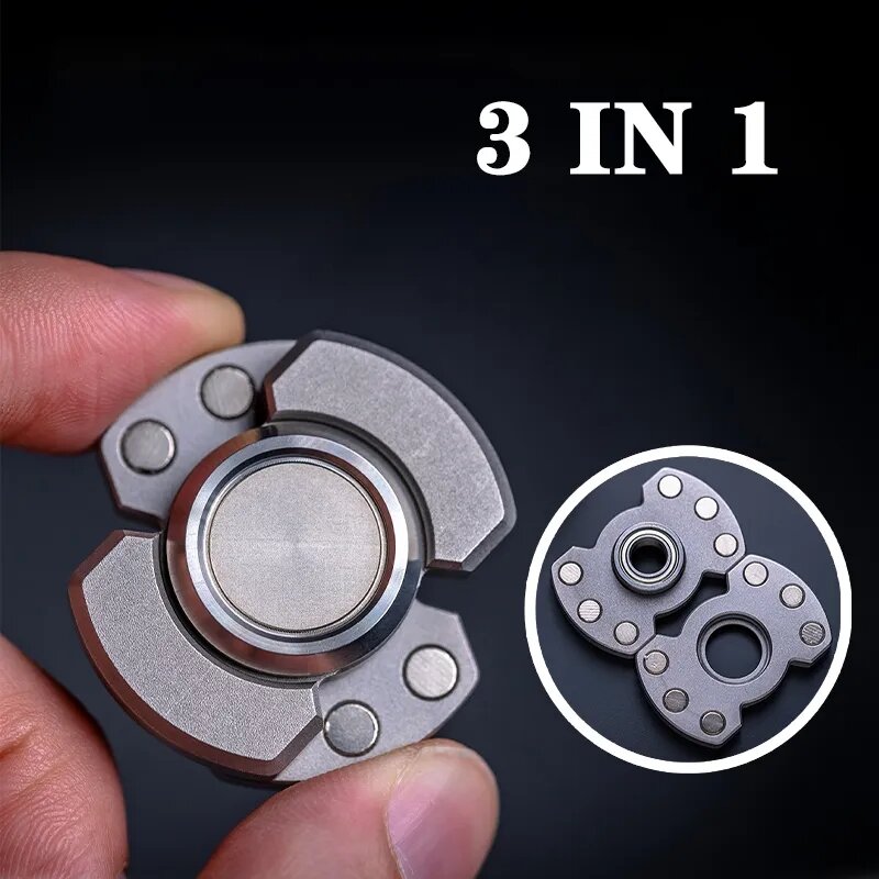 3 in 1 Deformation Fidget Spinner Coins EDC Original High-speed Rotation Adult Decompression Toy Fidget Slider Fidget Toys