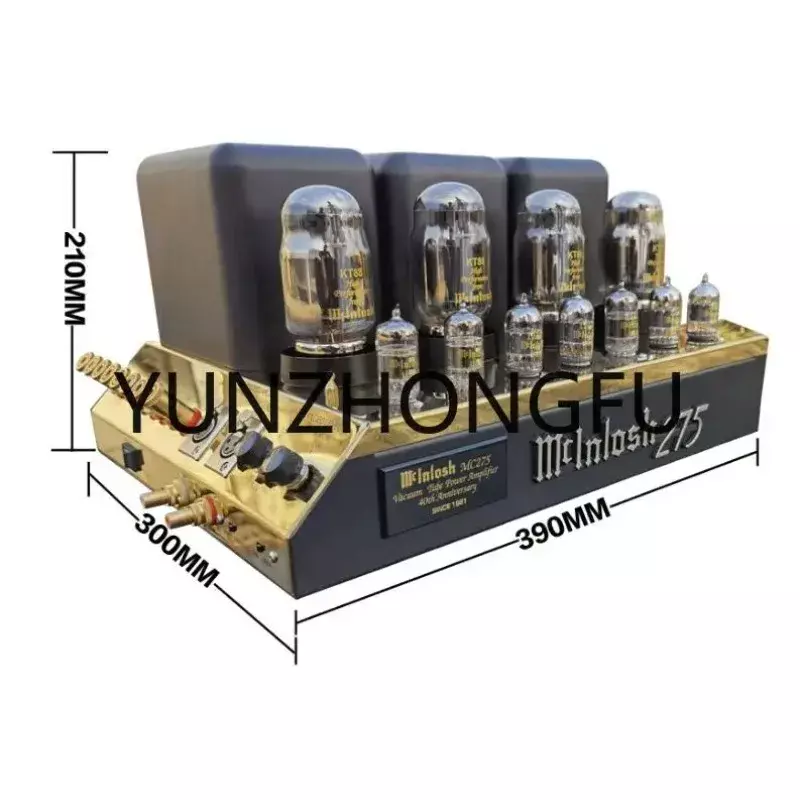 Amplificateur de puissance à tubes, entrée XLR et RCA, classe A, 75W x 2, 1:1 Clone McIntosh, mise à niveau MCKumGold Lion, KT88 * 4, KT88EH * 4, le plus récent