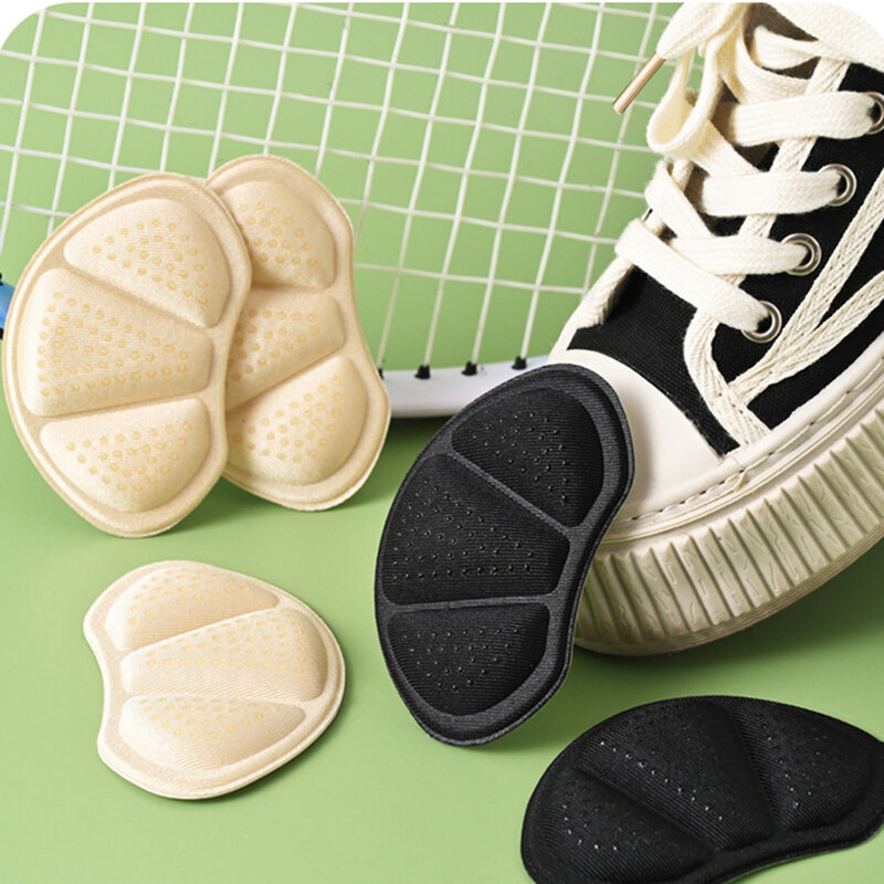 สติกเกอร์ป้องกันส้นรองเท้า2คู่ลดขนาดพื้นในรองเท้าแผ่นรองเท้ากันเลอะไซส์