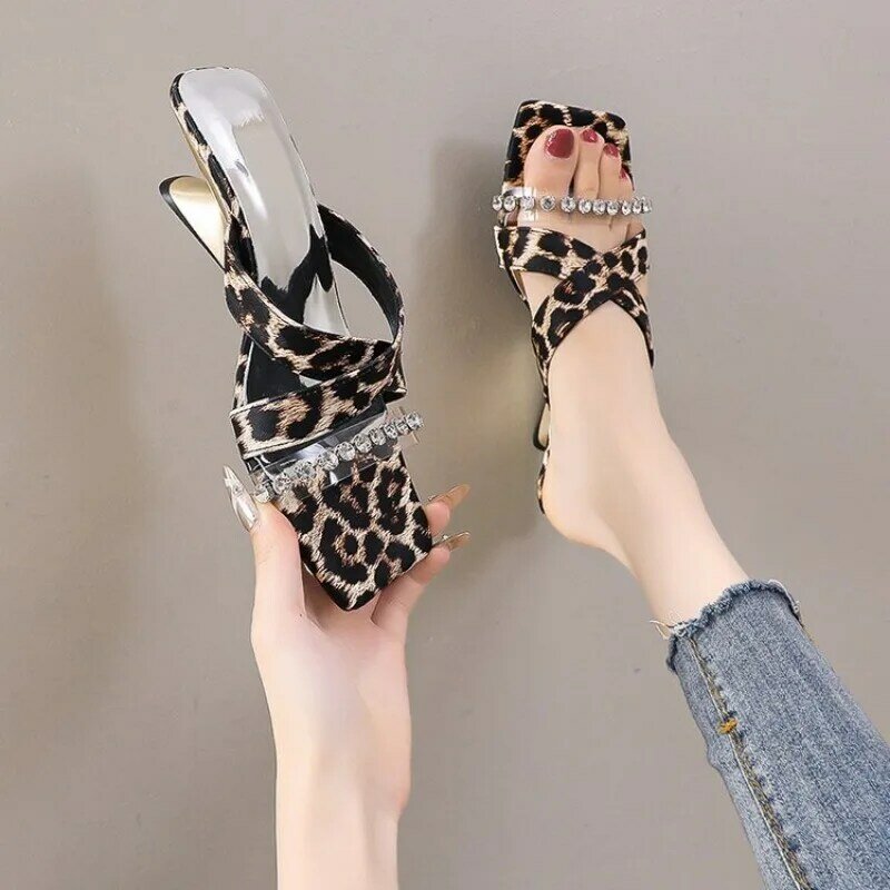 Women's Slippers 2024 New Summer Fashion Casual Open Toe Light Sandals Strange Style High Heel Shoes Trend