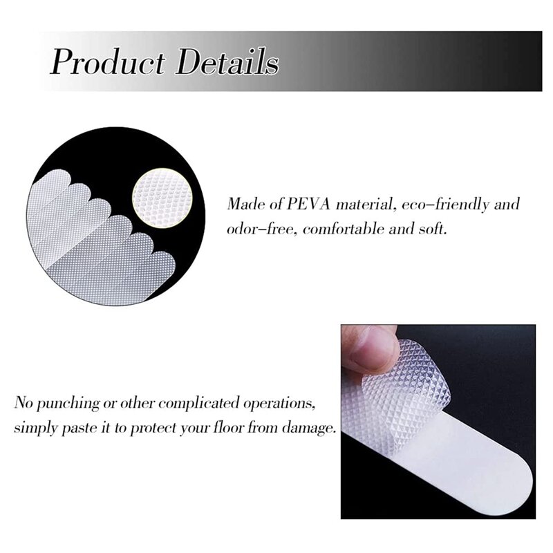 58PCS Bathtub Non Slip Stickers Anti Slip Shower Stickers Safety Strips Adhesive Decals With Scraper For Bath Tub Stairs