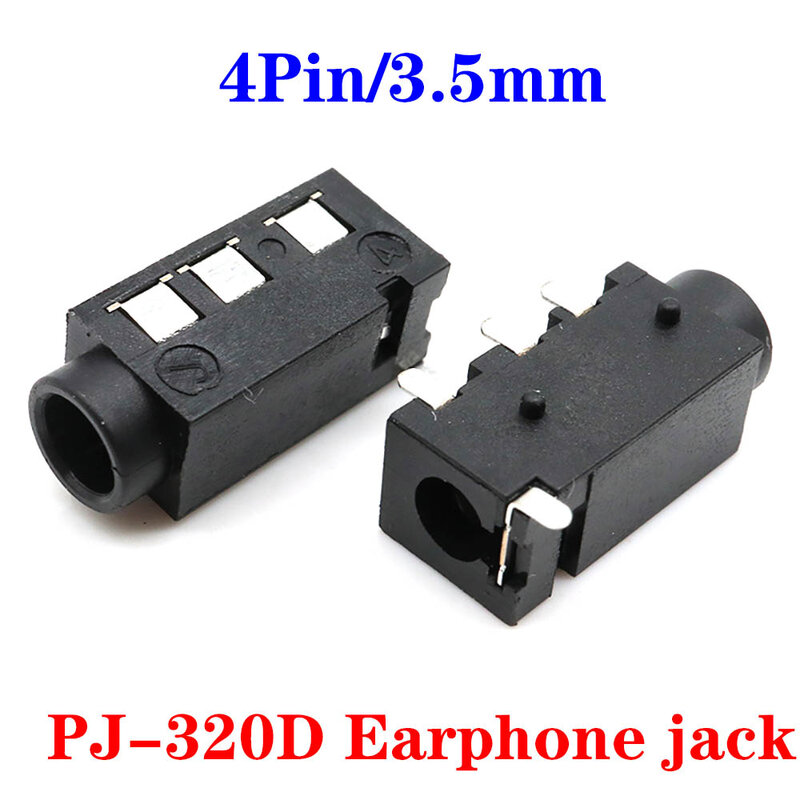 1-5PCS 2.5/3.5MM PJ-392  324 210 320 307M 359 342 Stereo Female Socket Jack With Screw 3.5 Audio Video Headphone Connector