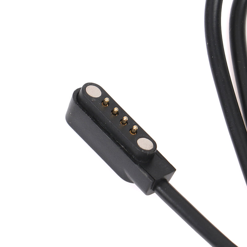 1 шт. Универсальный шнур зарядного устройства для умных часов, Магнитный зарядный кабель, 2 контакта, 4 контакта, зарядное устройство USB для умных часов 7,62 мм