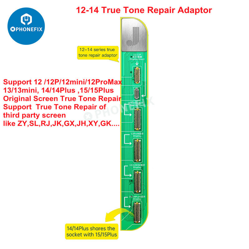 JC JCID V1SE Placa de reparación de pantalla de tono verdadero para iPhone 11, 12, 13, Mini, 14 Pro Max, Color Original, recuperación de pantalla de tono verdadero