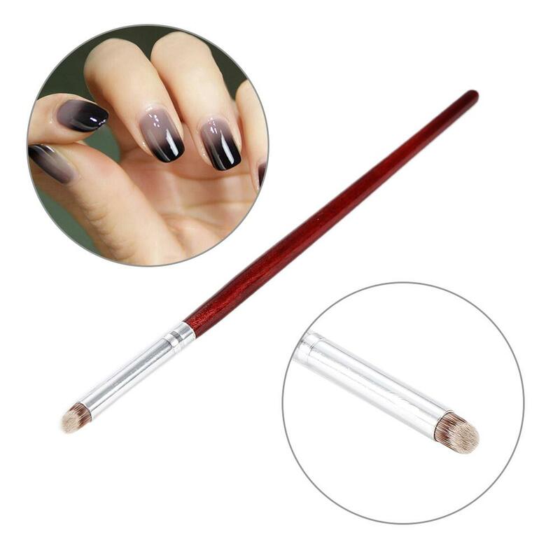 1~10PCS ELECOOLNail Art Gradient Color Change Brush Nail Art Dye Drawing Pen UV Gel Polish Nail Brush Painting Tool Wood Handle