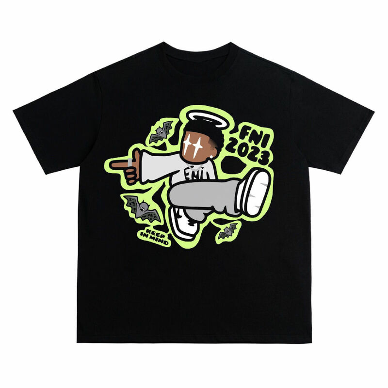 T-shirt Manches Courtes en Coton pour Homme et Femme, Série Limitée, Style Hip-Hop, 220g