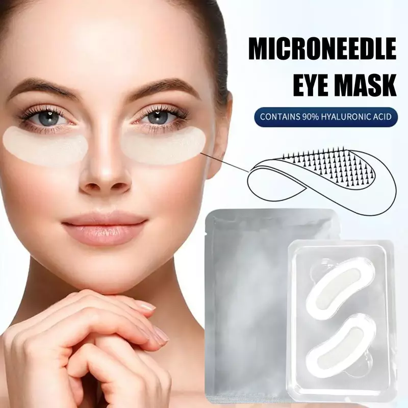 Hyaluron säure Mikron adel Augenklappen Maske für Anti-Falten-Alterung Augenringe feuchtigkeit spendend unter Augen gel Pads Hautpflege