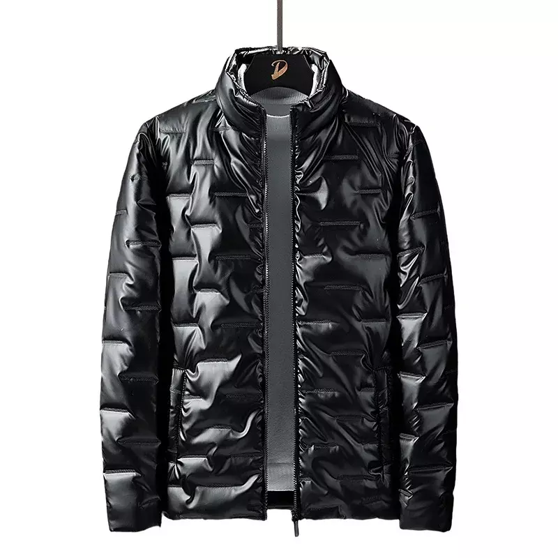Conjunto de jaqueta de algodão quente e espesso masculino, casaco casual grande, 2 peças, inverno, novo