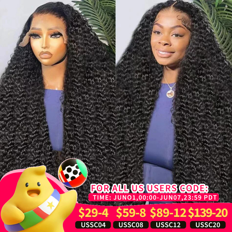 2024 Loose Deep Wave Hd Transparent 13x6 Lace Front Human Hair Wig 34Inch Water Curly Brazilian Remy 13x4 Frontal Wigs for Women