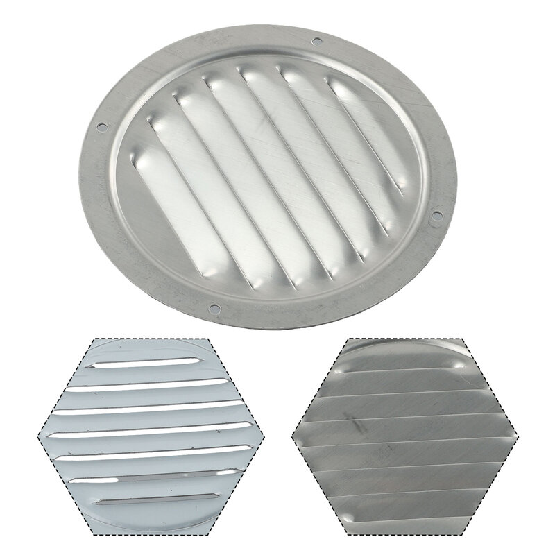 1PCS 4/5INCH Air Vent Stainless Steel Louvre Air Vent Grille Cover Metal Duct Ventilation Home Study / Bath Room Office
