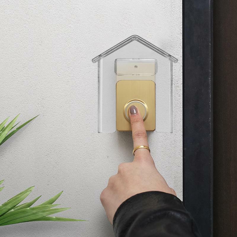 Ring Doorbell Cover Transparent Protector Cover For Doorbells Weather Proof Rain Shield For Door Locks Door Knobs Universal
