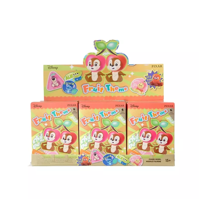 Miniso Fruit Series Stitch Strawberry Bear Winnie Cute Trendy Toy Random Blind Box Cute Girl Boy Birthday Gift Toys