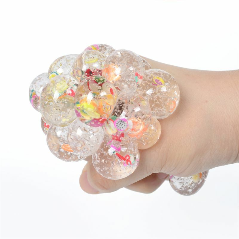 77HD Neuheit Hand Langsam steigende Fruchtscheibe mit Perlen Inneren Spielzeug für Kinder von 6 bis 8 Jahren